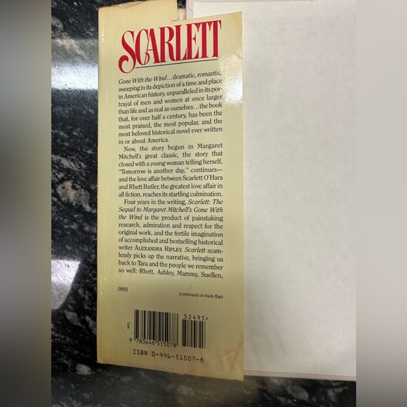 Scarlett The Sequel to Margaret Mitchell's Gone with the Wind Hardcover Book - Picture 4 of 10